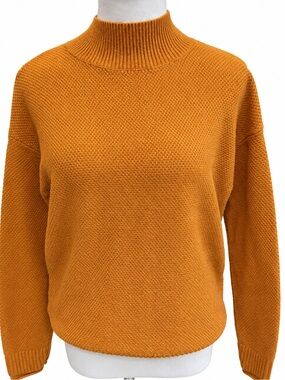 Merokeety Cozy Mustard Turtleneck Sweater - Women size Small